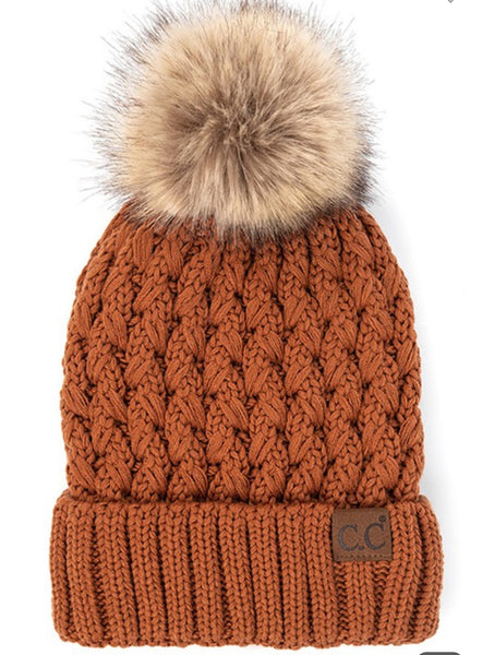 C.C Chunky Knit Pom Beanie
