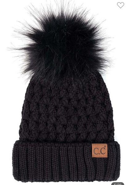 C.C Chunky Knit Pom Beanie