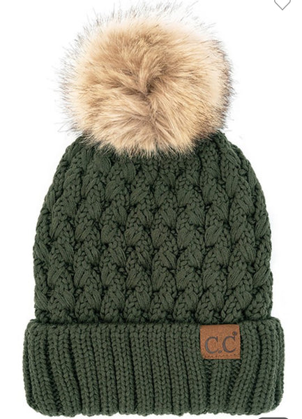 C.C Chunky Knit Pom Beanie