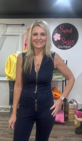 Dark Denim Jumpsuit