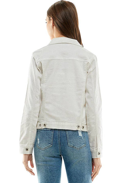 Classic White Denim Jacket