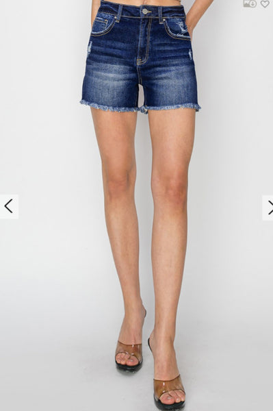 Dark Denim Risen Shorts