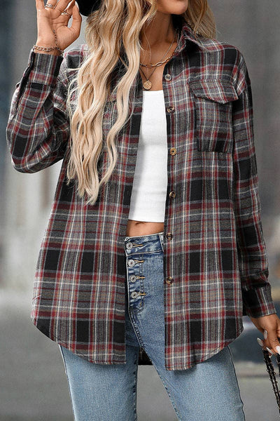 Cozy Days Plaid Button-Up