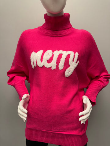 Pretty in Pink Merry Sweater