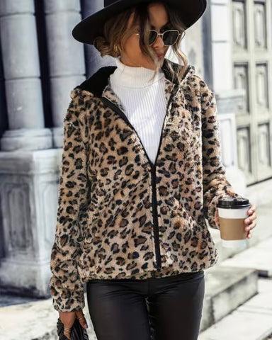Leopard Teddy Coat