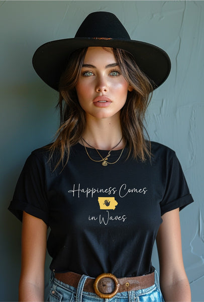 Hawkeye Tee Happiness Comes in Waves