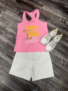 Pink Tequila Shot Tanks