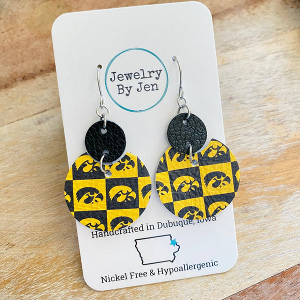 Iowa Hawkeyes Luna Earrings