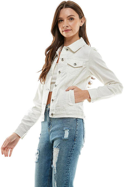 Classic White Denim Jacket