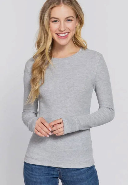 The Perfect Ribbed Long Sleeve Top