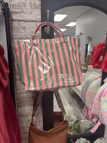 Striped Tote Bag