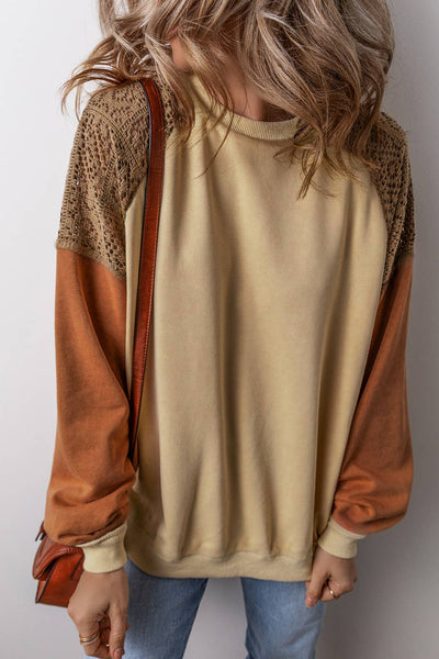 Autumn Color Block Top