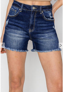 Dark Denim Risen Shorts