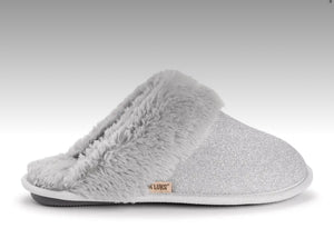 Muk Luks Silver Sparkle Slippers