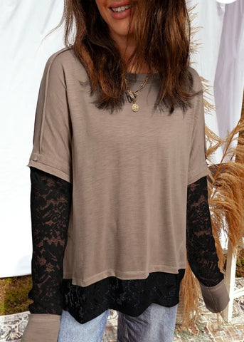 Lace Layered Luxe Tee