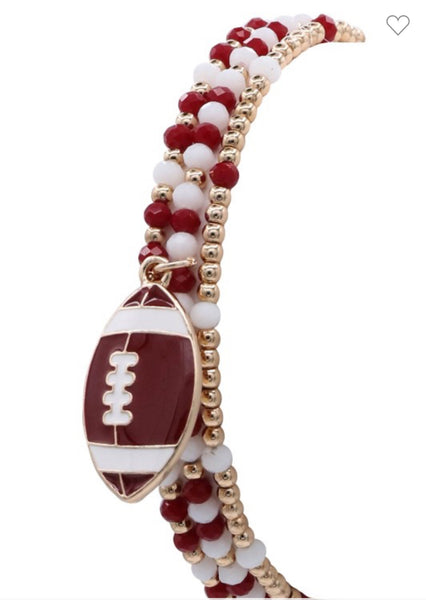 🏈 Game Day Beaded Bracelet