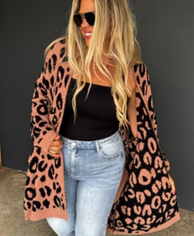 Cheetah Cloud Cardigan