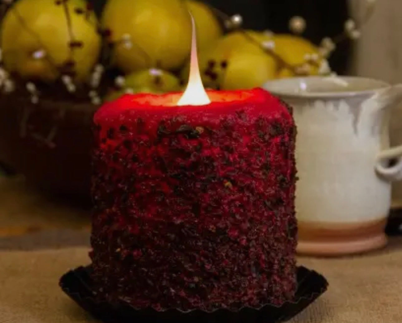 Homespun Harvest Electric Candle