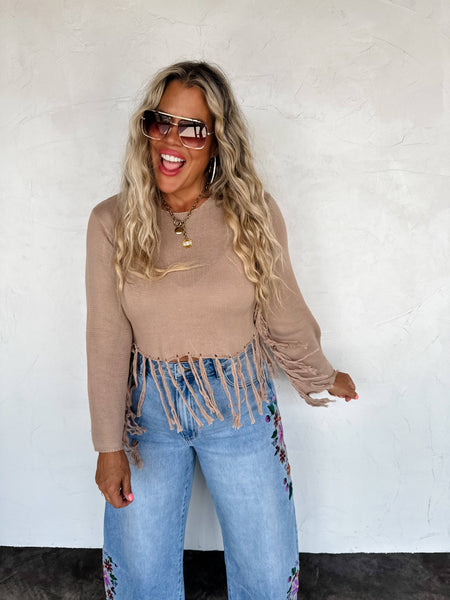 EVIE FLORAL EMBROIDERED JEANS