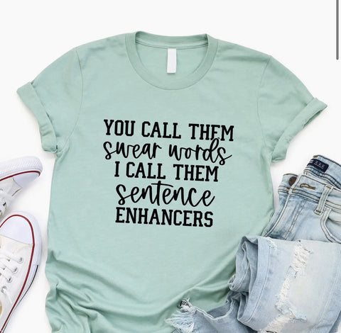 Mint Green Swear Words Tee