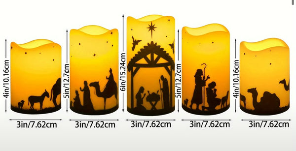 Nativity Candle Set