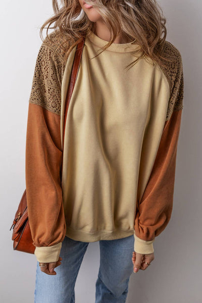 Autumn Color Block Top