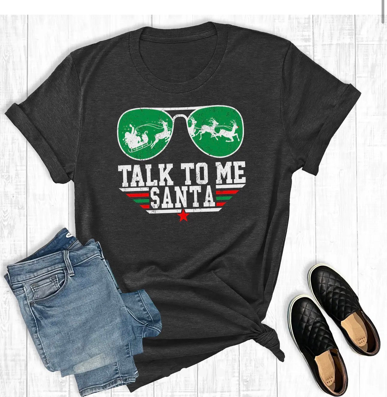 Talk to Me Santa Tee