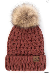C.C Chunky Knit Pom Beanie