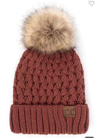 C.C Chunky Knit Pom Beanie