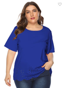 Eyelet Michele Plus Size Top