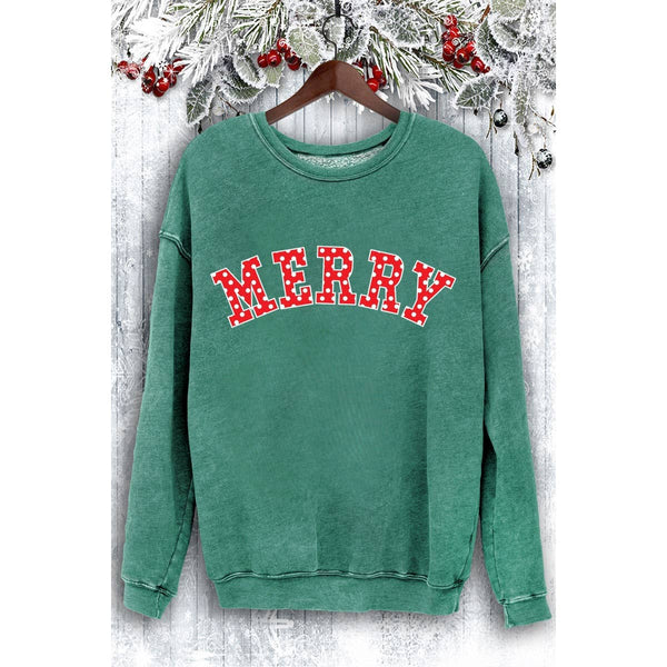 Merry Polka Dot Christmas Sweatshirt