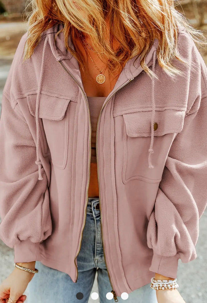 Blush & Go Utility Jacket