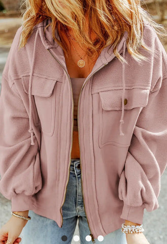 Blush & Go Utility Jacket