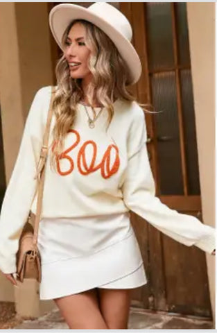 Oh So Scary Boo Sweater