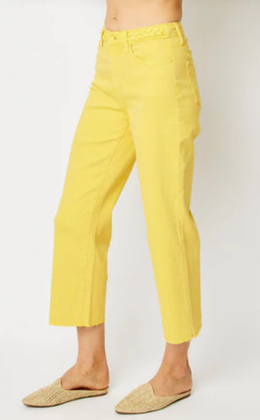 Judy Blue Yellow Cropped Denim