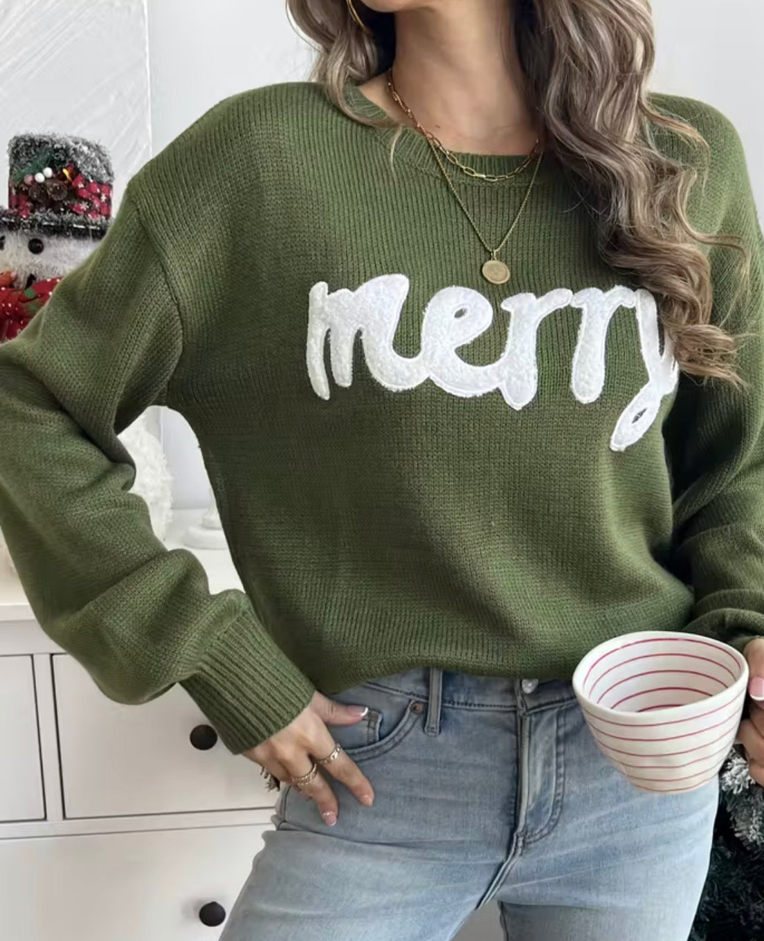 Olive Merry Sweater