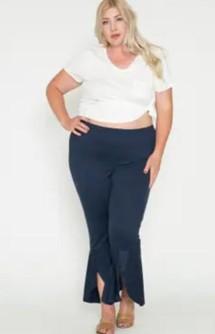 Plus Size Flare Tulip Leggings