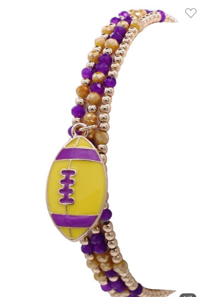 🏈 Game Day Beaded Bracelet