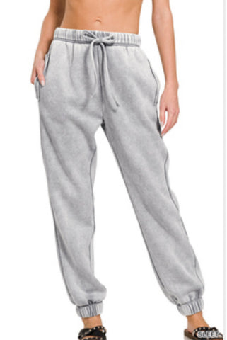 Sleet Acid Washed Joggers
