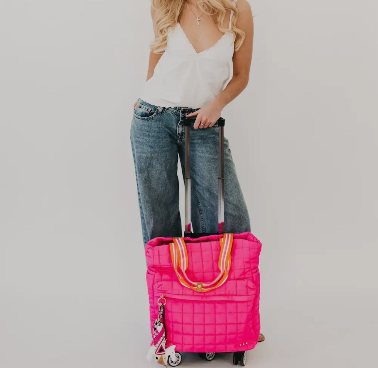 Quilted Tote Roller Bag