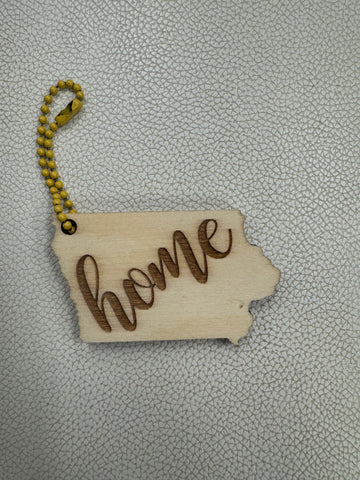State of Iowa Keychain
