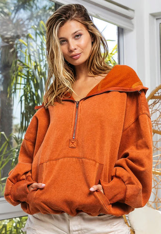 Half Zip Hoodie