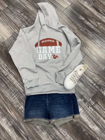 Grey Game Day Hoodie