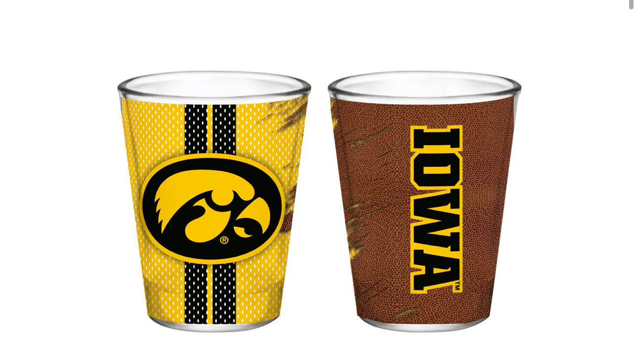 Double Sided Iowa Shot Glasses