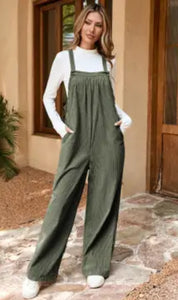Olive You Corduroy Overalls