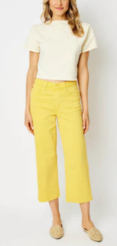 Judy Blue Yellow Cropped Denim
