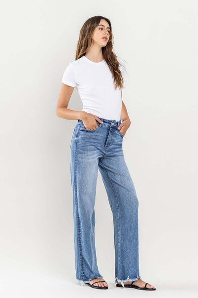 Flying Monkey Wide Leg Tummy Control Jeans