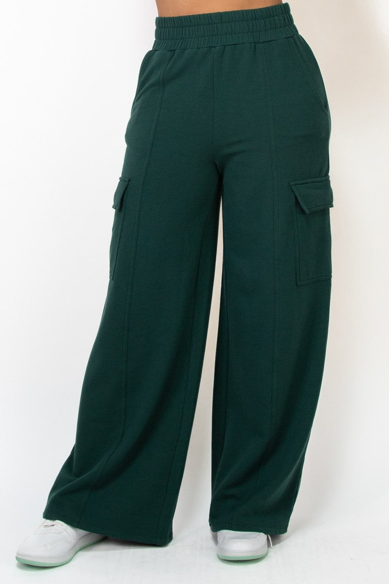 Wide Leg Cargo Joggers