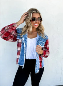 Denim Flannel Jacket