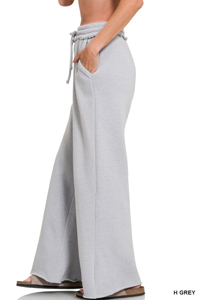 Fleece Wide Leg Sweatpants